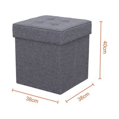 Eternal Folding Storage Ottoman - Grey 